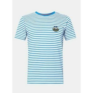 ESPRIT x Craig Karl Striped Logo blue and white Logo patch T Shirt Size‎ Small